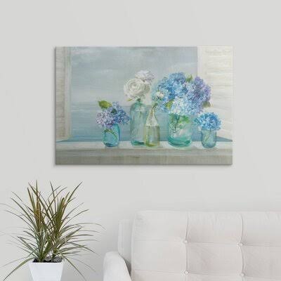 &Coastal Bouquet Crop& Danhui Nai Painting Print Great Big Canvas Format: Canvas, Size: 20x22 H x 30x22 W x 1.5x22 D XTW9_I3ANK55